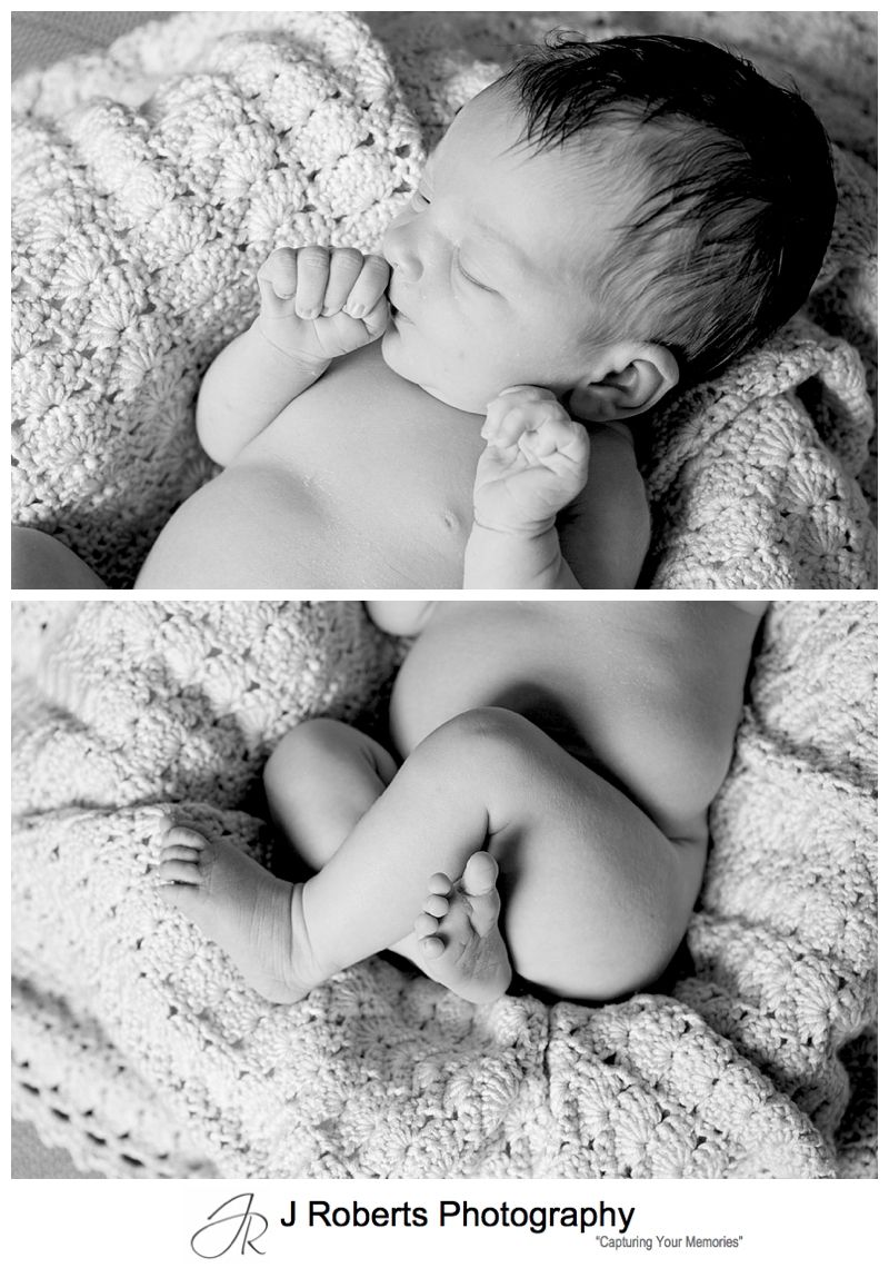 Newborn Baby Portrait Photography in the Family Home Sydney